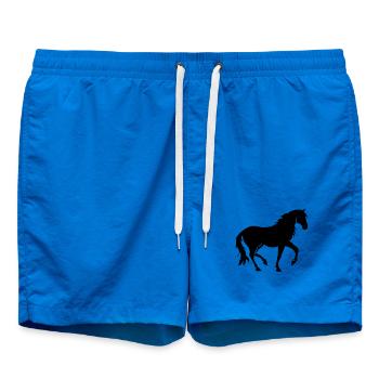 Cheval PRE Pura Raza Espangnola, Piaffe andalouse - Short de bain - cobalt blue - Devant - AI Model Male 185 light (185cm)