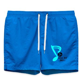 STOLZ AUF MUSIKERIN - MUSIKNOTE MUSIKINSTRUMENTE - Badeshorts - Cobalt blue - Vorne