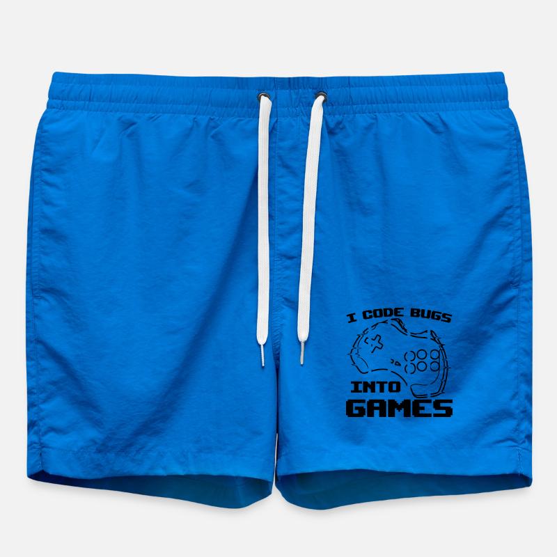 Video Game Programmer - Swim Trunks - cobalt blue