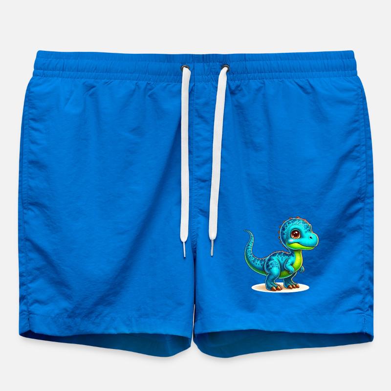 Dinosaur - Swim Trunks - cobalt blue