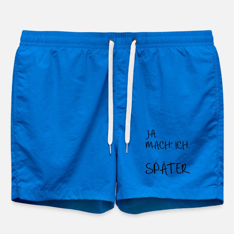 Prokrastination SPÄTER - Badeshorts - Cobalt blue
