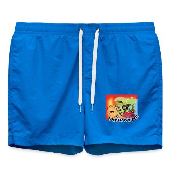 Vie marine - Short de bain - cobalt blue - Devant - AI Model Male 185 light (185cm)