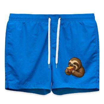 Faultier Lasagne Essen Genuss Faulenzer - Badeshorts - Cobalt blue - Vorne