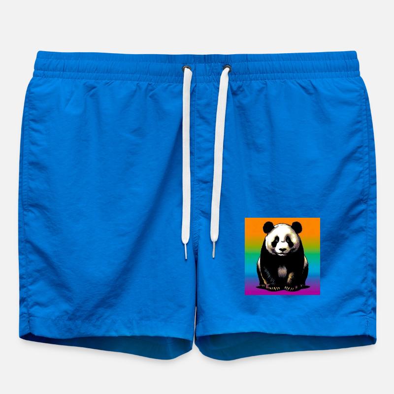 panda - Swim Trunks - cobalt blue