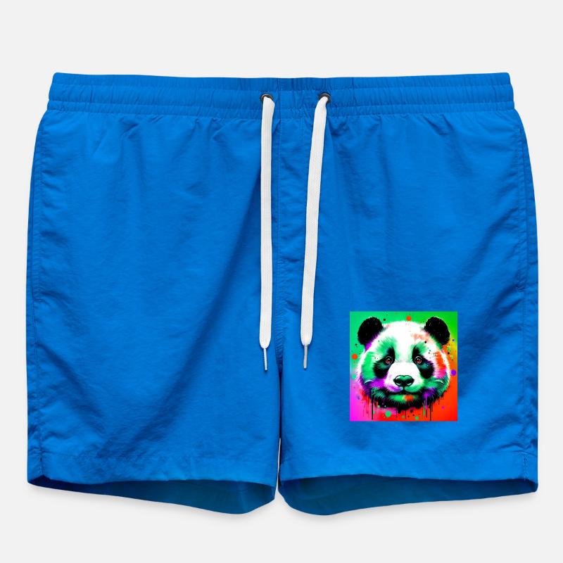 panda - Swim Trunks - cobalt blue