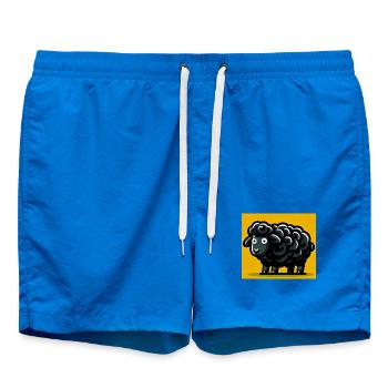 Schwarzes Schaf - Badeshorts - Cobalt blue - Vorne - AI Model Male 185 light (185cm)
