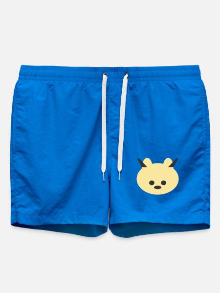 Horned Bear Cuddly Icon - Swim Trunks - cobalt blue