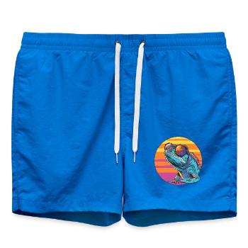 Caméléon avec des lunettes de soleil - Short de bain - cobalt blue - Devant