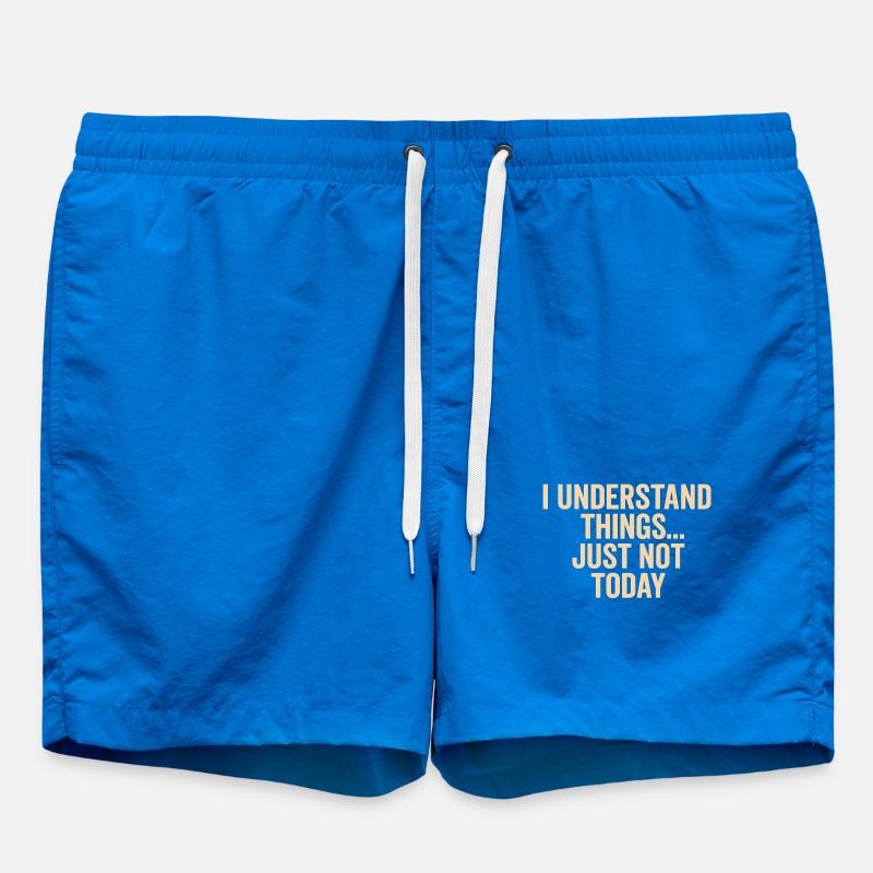 Don't procrastinate today quote - Swim Trunks - cobalt blue
