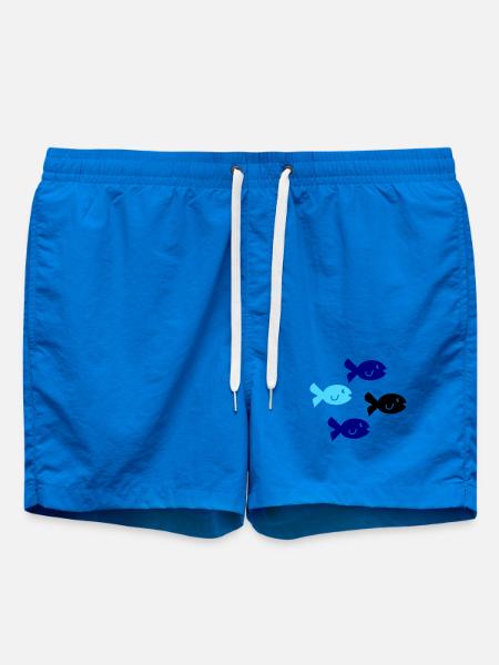 Pisces Silhouette - Swim Trunks - cobalt blue