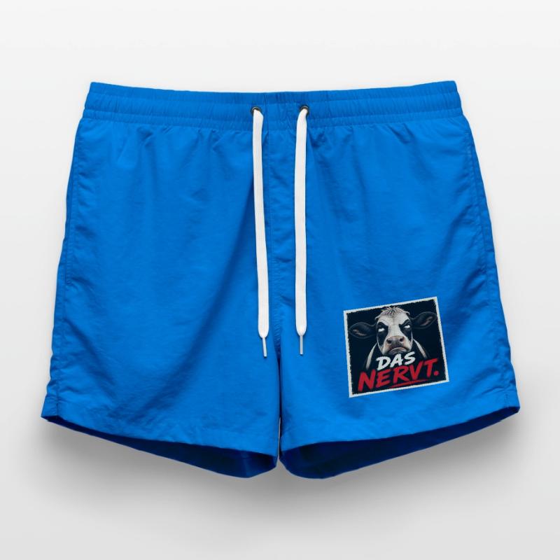 Das nervt - Kuh T-Shirt – Statement oder Geschenk Badeshorts