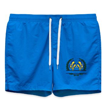 Ameland Laurel Custom – Inselausgabe - Badeshorts - Cobalt blue - Vorne - AI Model Male 185 light (185cm)