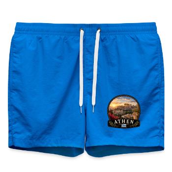 Athènes, Grèce, vacances en ville méditerranéenne - Short de bain - cobalt blue - Devant