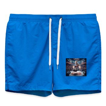 PLP Bunny Ring Duel - Swim Trunks - cobalt blue - Front - AI Model Male 185 light (185cm)