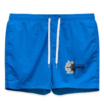 Halbierter Amrum schwarz - Badeshorts - Cobalt blue - Vorne