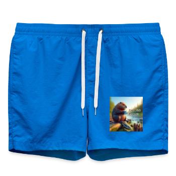 Beaver Coffee Break - Swim Trunks - cobalt blue - Front
