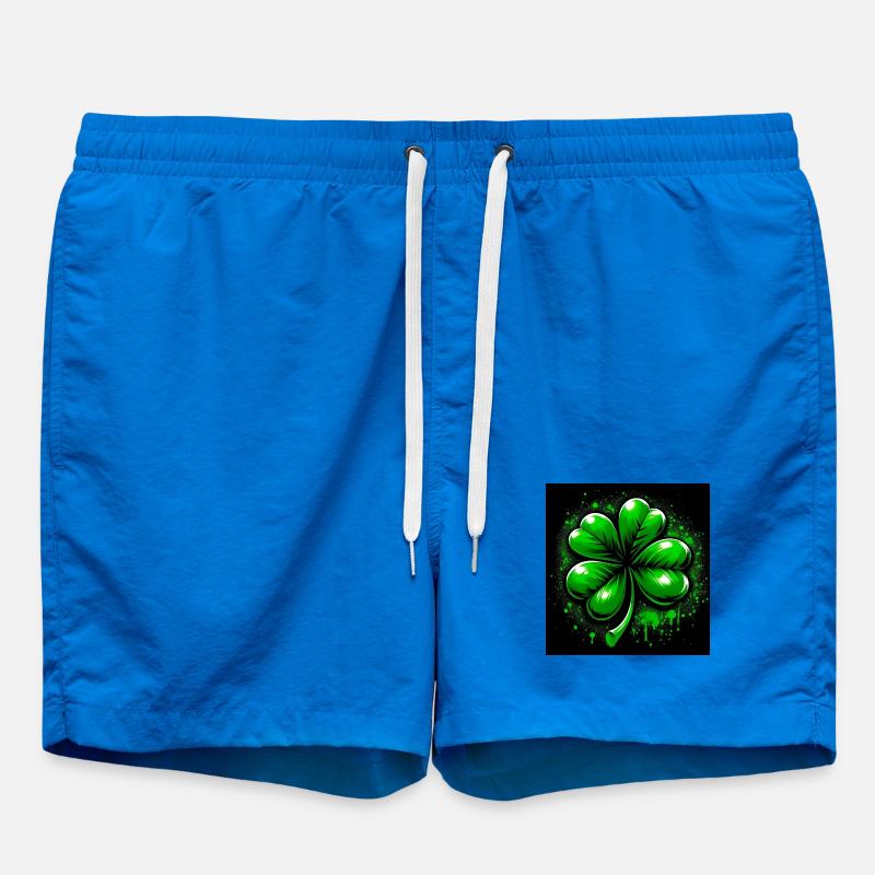Four-leaf clover - Swim Trunks - cobalt blue