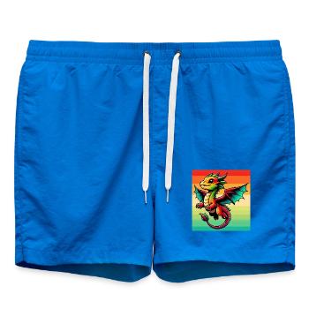 dragon - Short de bain - cobalt blue - Devant