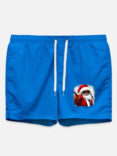 Weihnachtsmann Hip Hop - Badeshorts - Cobalt blue