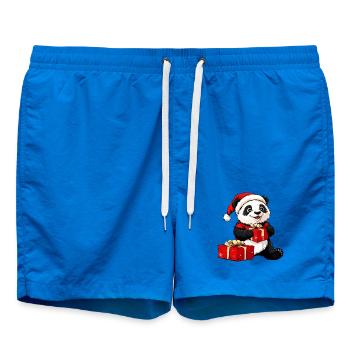 Panda Santa Claus - Short de bain - cobalt blue - Devant