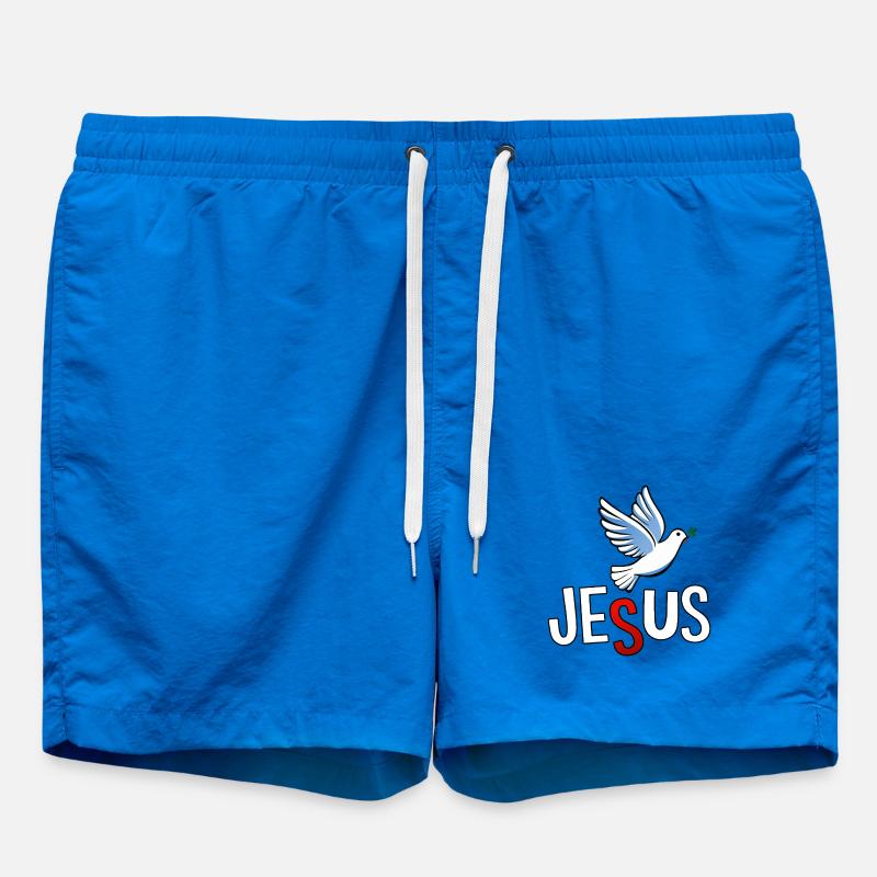 Due- og JESUS-bogstaver - Badeshorts - cobalt blue