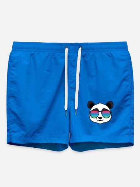 Panda Rainbow Sunglasses - Swim Trunks - cobalt blue