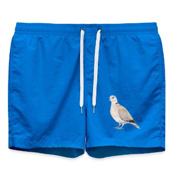 Portrait de pigeon dans des tons terreux - Short de bain - cobalt blue - Devant