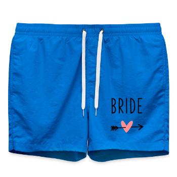 Coeur de mariée cupidon arrow enterrement de vie de garçon - Short de bain - cobalt blue - Devant