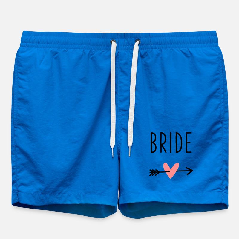 Addio al celibato della freccia del cupido del cuore della sposa - Costume a pantaloncino - cobalt blue