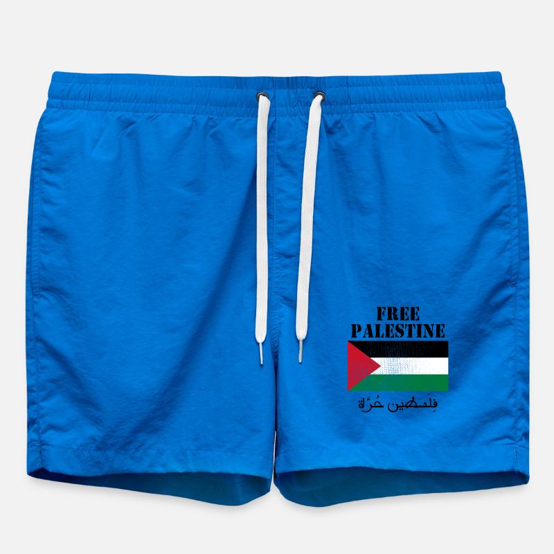 Drapeau de Palestine libre - Short de bain - cobalt blue