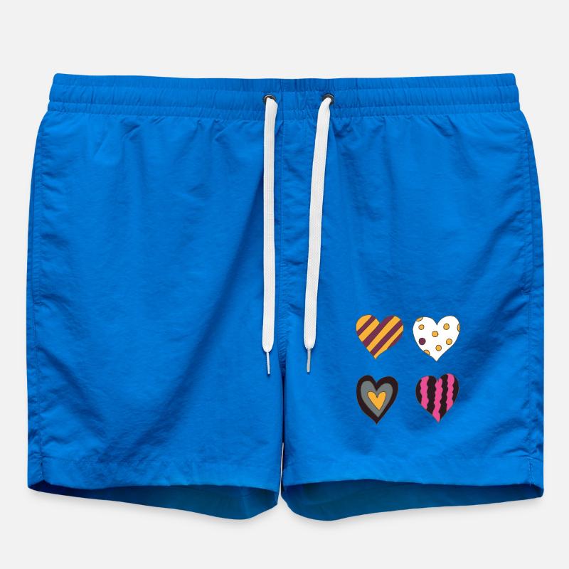 herzen variation vierte - Badeshorts - Cobalt blue
