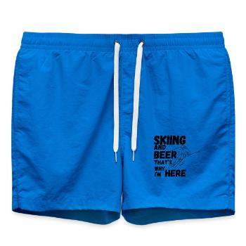 Skiing and Beer - Badeshorts - Cobalt blue - Vorne