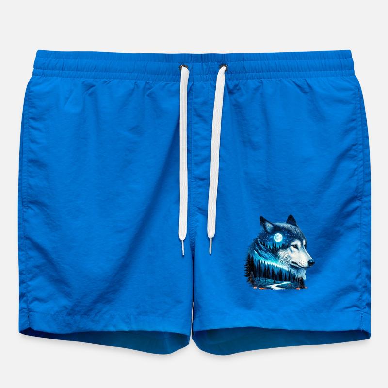 Wolf - Swim Trunks - cobalt blue