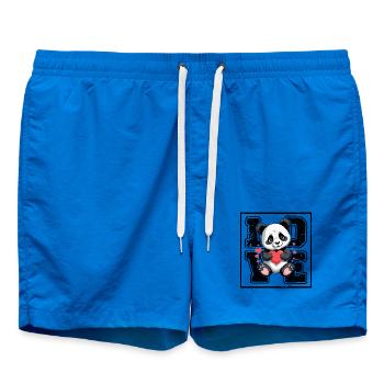 Panda Liebe - Badeshorts - Cobalt blue - Vorne