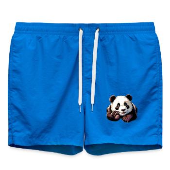 Panda - Badeshorts - Cobalt blue - Vorne - AI Model Male 185 light (185cm)