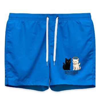 Ange contre Devil Cats - Short de bain - cobalt blue - Devant