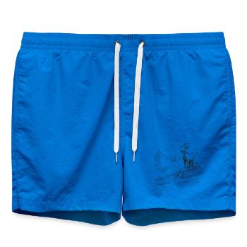 Alpine Peaks with Goat - Swim Trunks - cobalt blue - Front