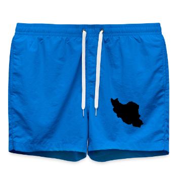 Silhouette de l’Iran - Short de bain - cobalt blue - Devant - AI Model Male 185 light (185cm)