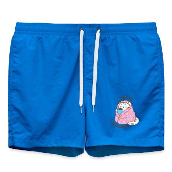 Citations amusantes sur l’hiver - Short de bain - cobalt blue - Devant
