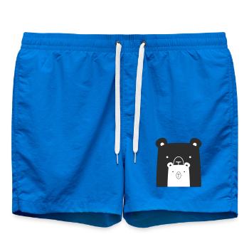 Bear Bear Polar Bear Brown Bear I Gift Idea - Swim Trunks - cobalt blue - Front