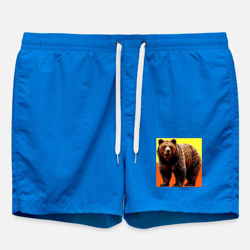 bear - Swim Trunks - cobalt blue