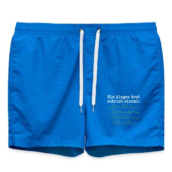 Un médecin intelligent Étudiant en médecine Médecin en pratique Médecin - Short de bain - cobalt blue - Devant - AI Model Male 185 light (185cm)