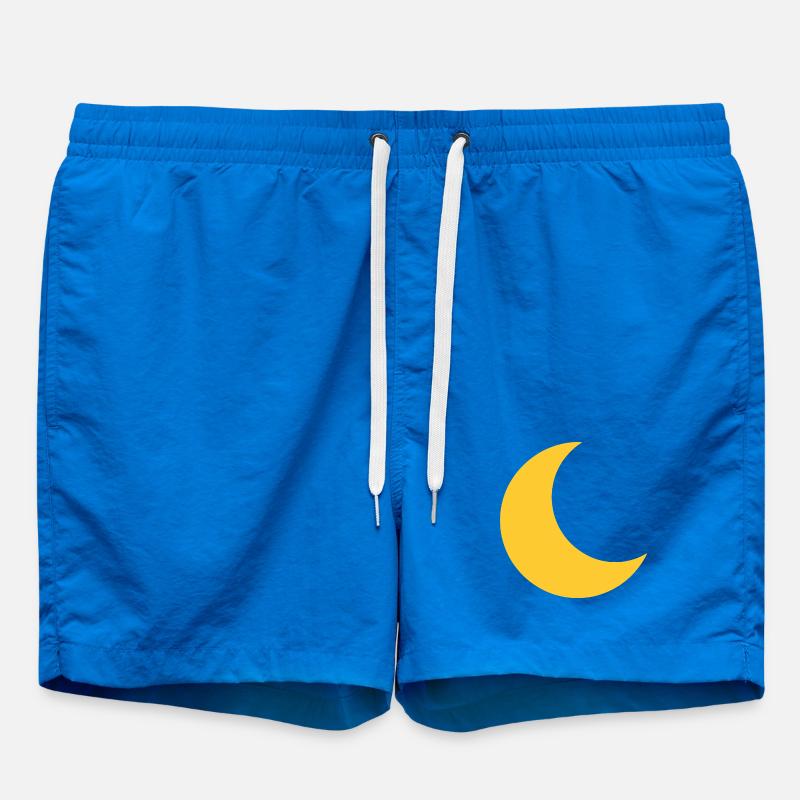 Silhouette de la Lune Jaune - Short de bain - cobalt blue