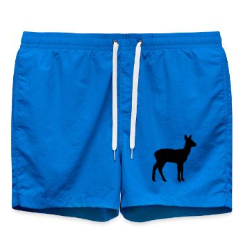 Club de chasse de chasseurs de silhouettes de cerfs Forêt forestière - Short de bain - cobalt blue - Devant