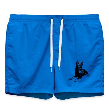 German Shepherd - Swim Trunks - cobalt blue - Front