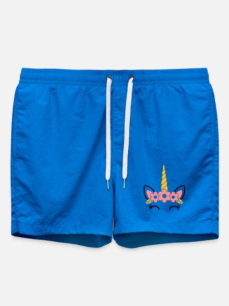 Reine des fleurs : la majestueuse licorne - Short de bain - cobalt blue