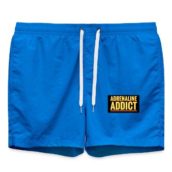 Adrenaline Addict Announcement - Swim Trunks - cobalt blue - Front