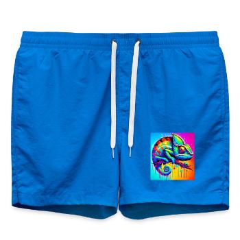 chameleon - Swim Trunks - cobalt blue - Front