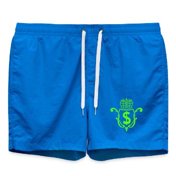 Crown Dollar Emblem - Swim Trunks - cobalt blue - Front