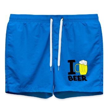 Gelber Bierkrug Skizze - Badeshorts - Cobalt blue - Vorne